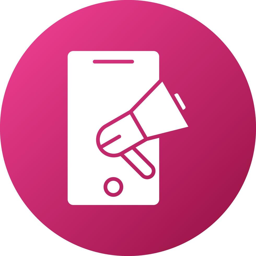 Mobile Marketing Icon Style vector