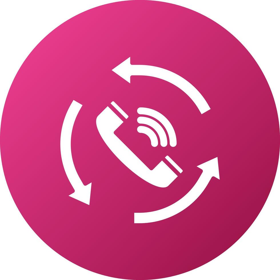 Call Back Icon Style vector