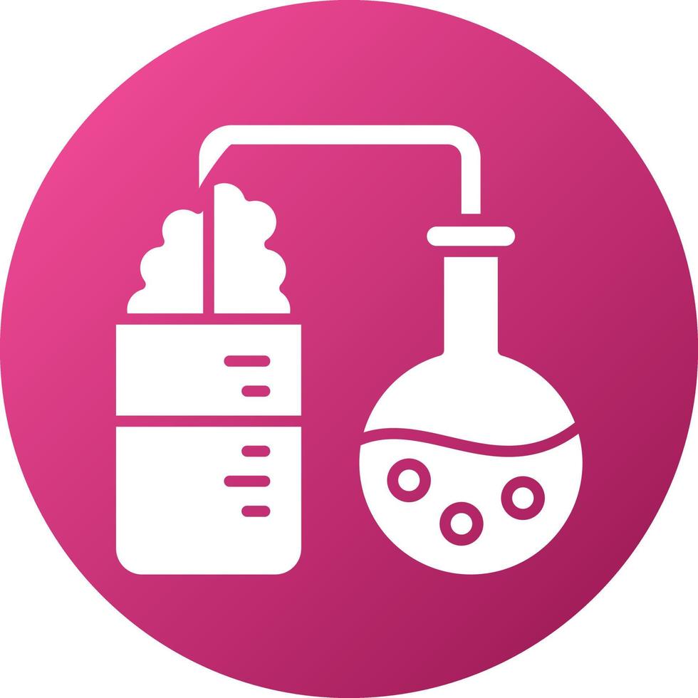 Chemical Reaction Icon Style vector