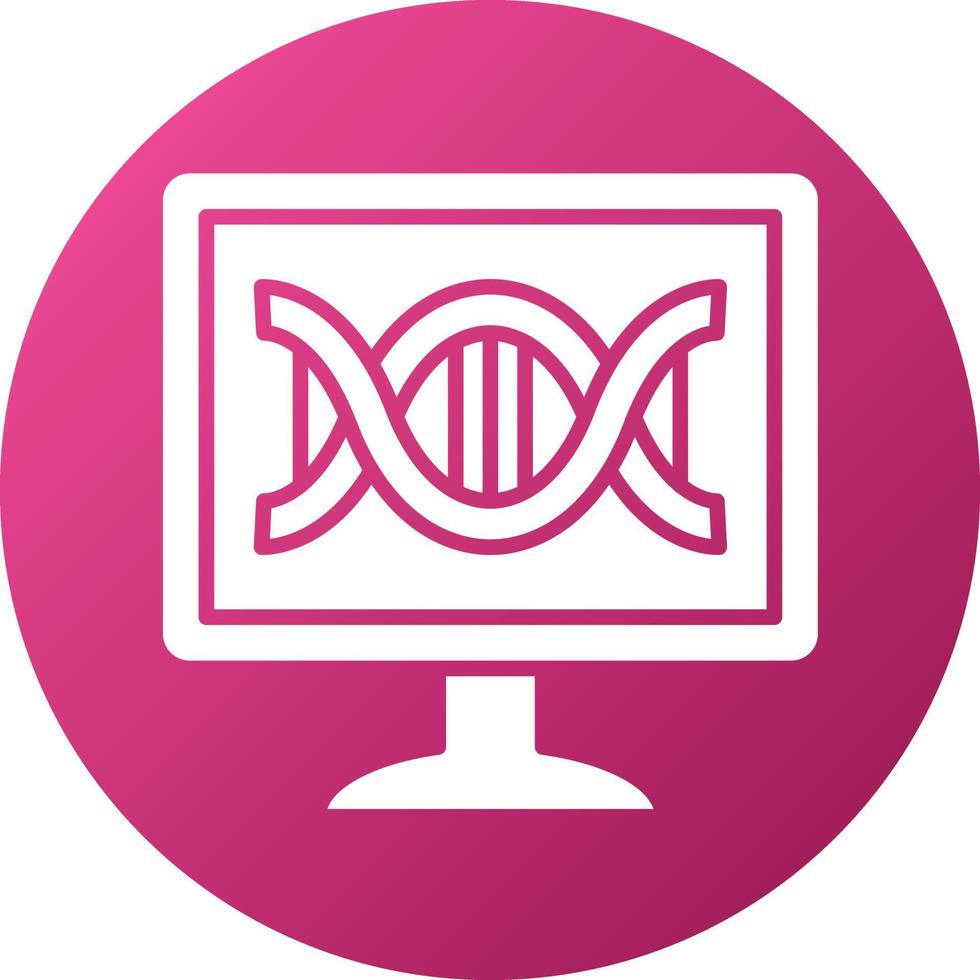 Computational Biology Icon Style vector