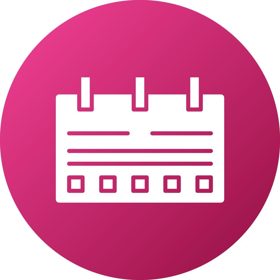 Content Calendar Icon Style vector