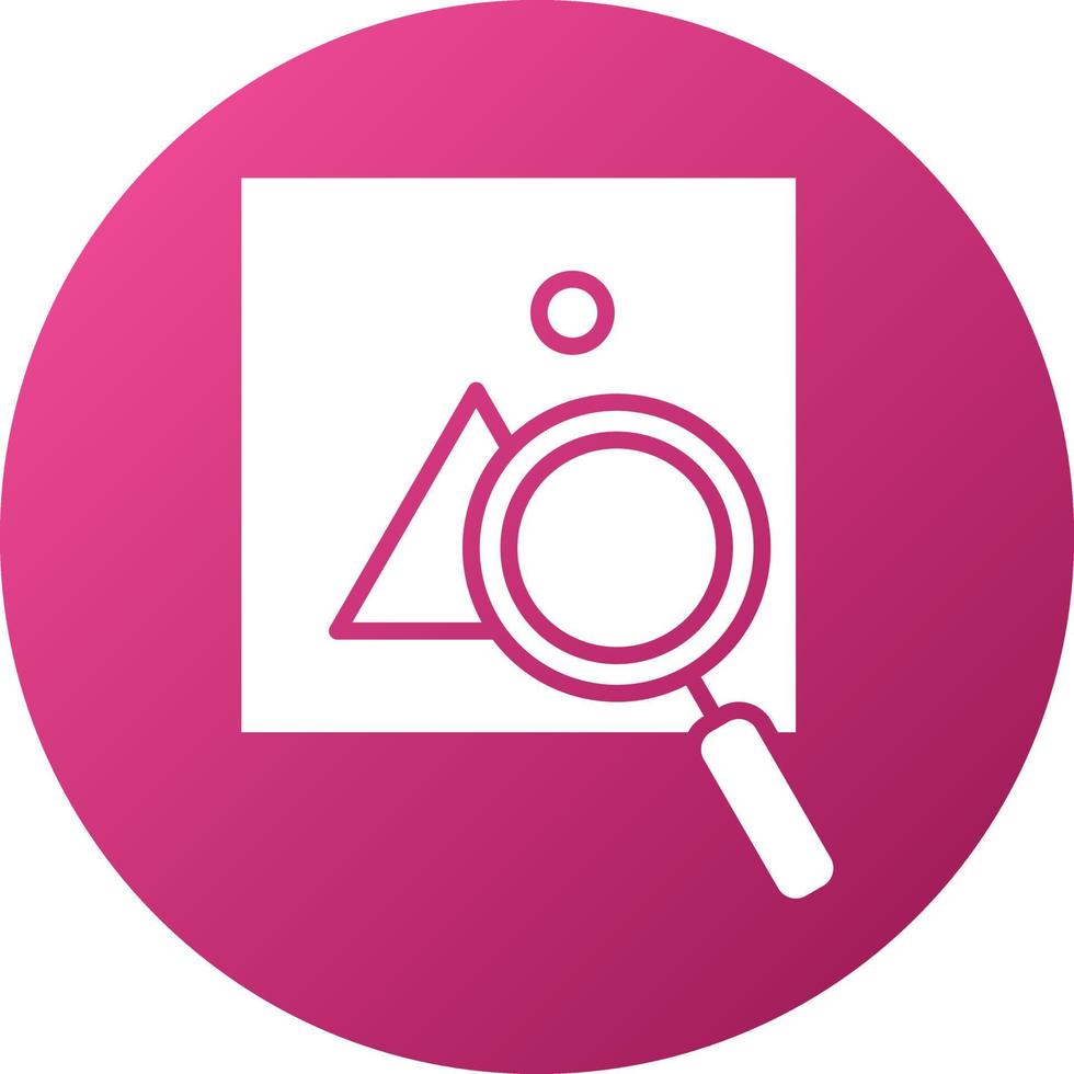 Search Image Icon Style vector