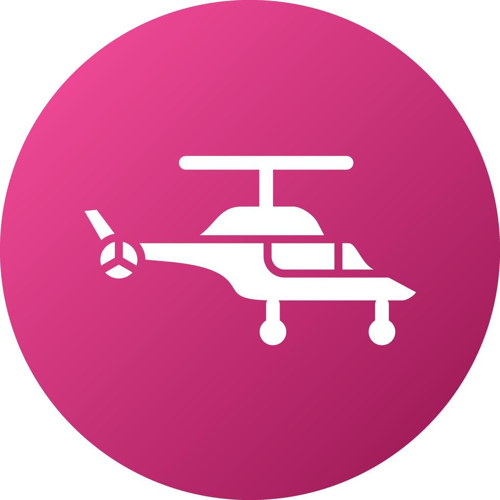 estilo de icono de helicóptero vector