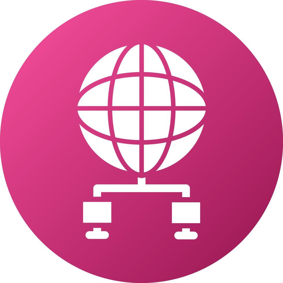 Global Network Icon Style vector
