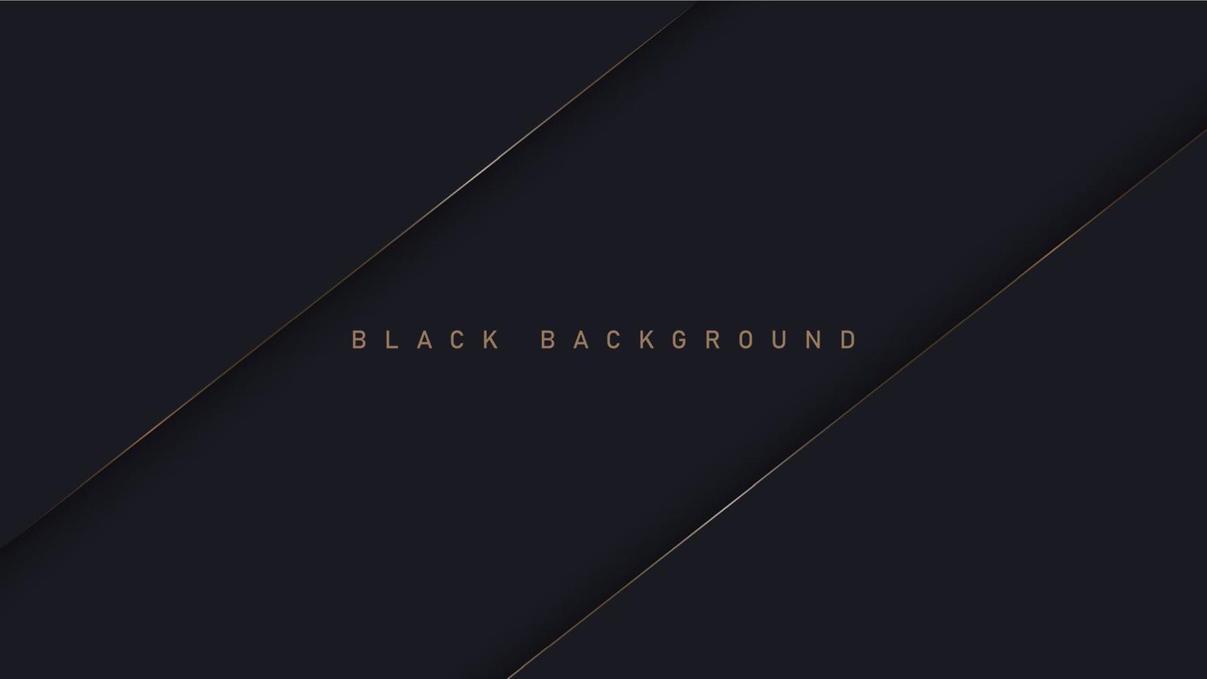 Black luxury background with shadow elements, template for your design vector
