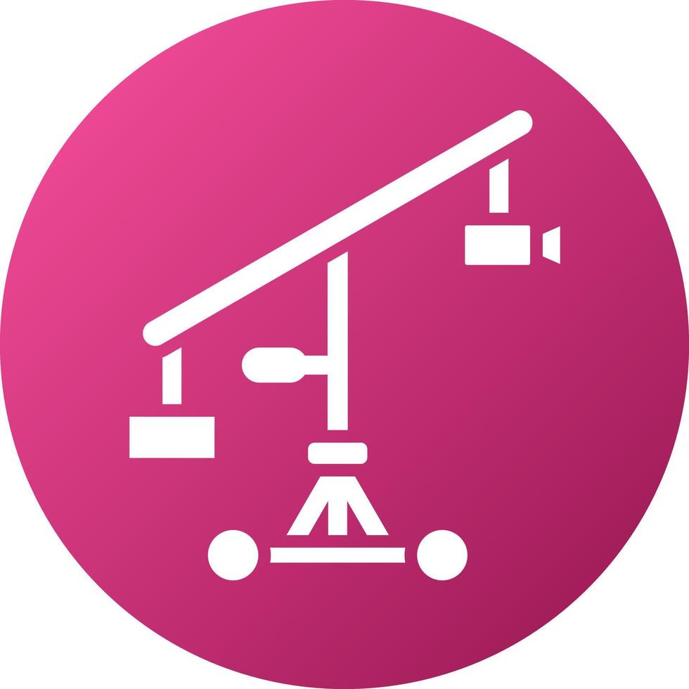 Camera Crane Icon Style vector