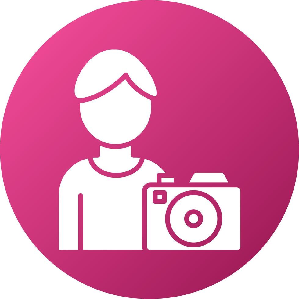 Cameraman Icon Style vector