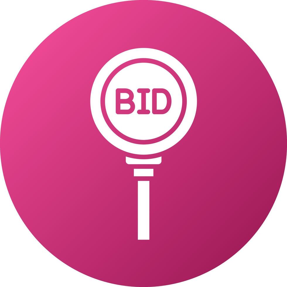 Bidding Paddle Icon Style vector