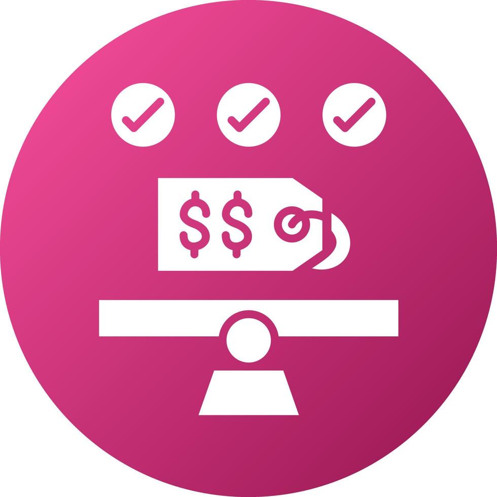 Fair Market Value Icon Style vector