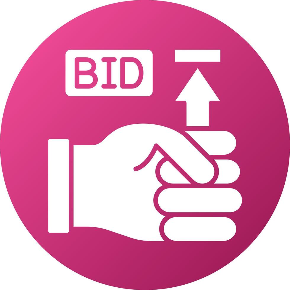 Maximum Bid Icon Style vector