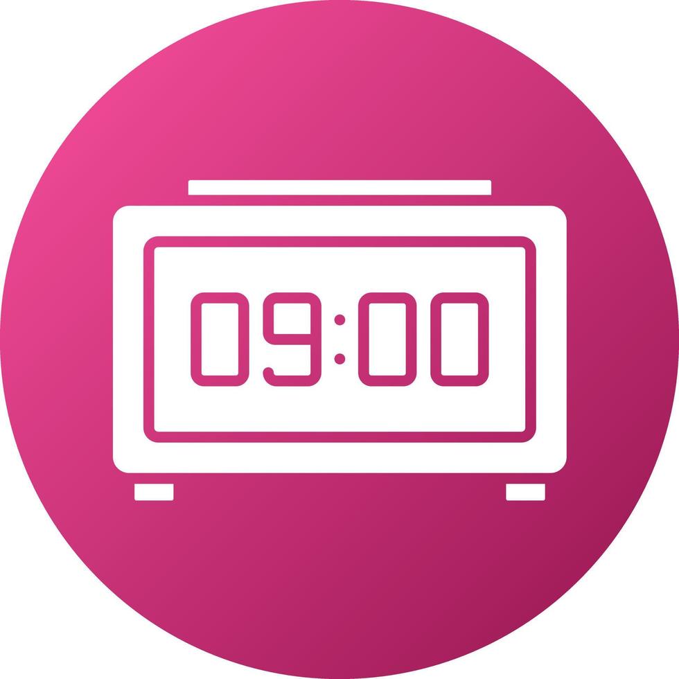 Digital Clock Icon Style vector