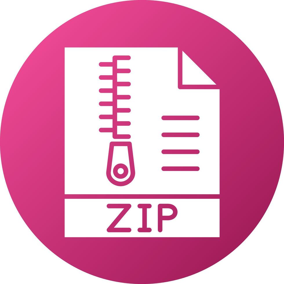 Zip File Icon Style vector