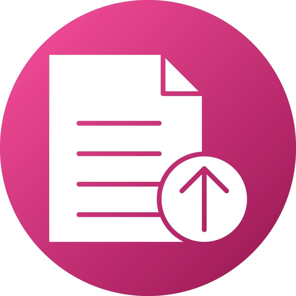 Upload File Icon Style vector