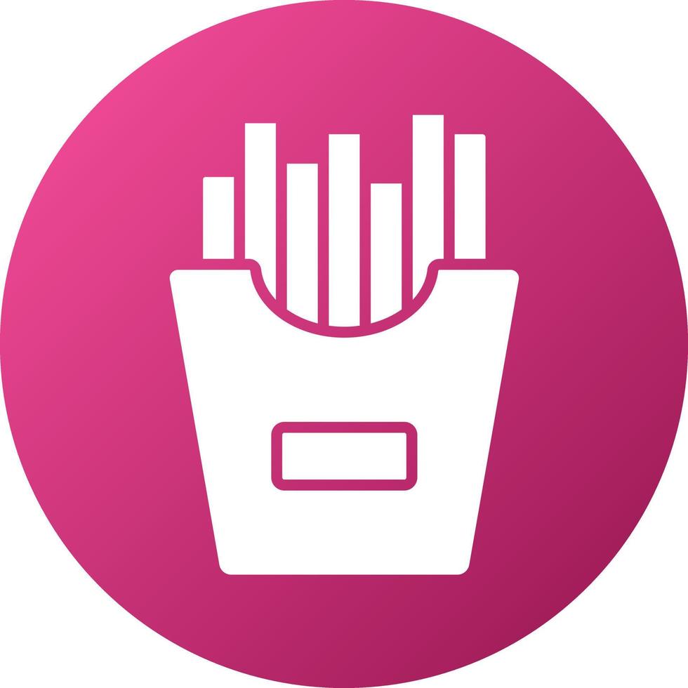 French Fries Icon Style vector