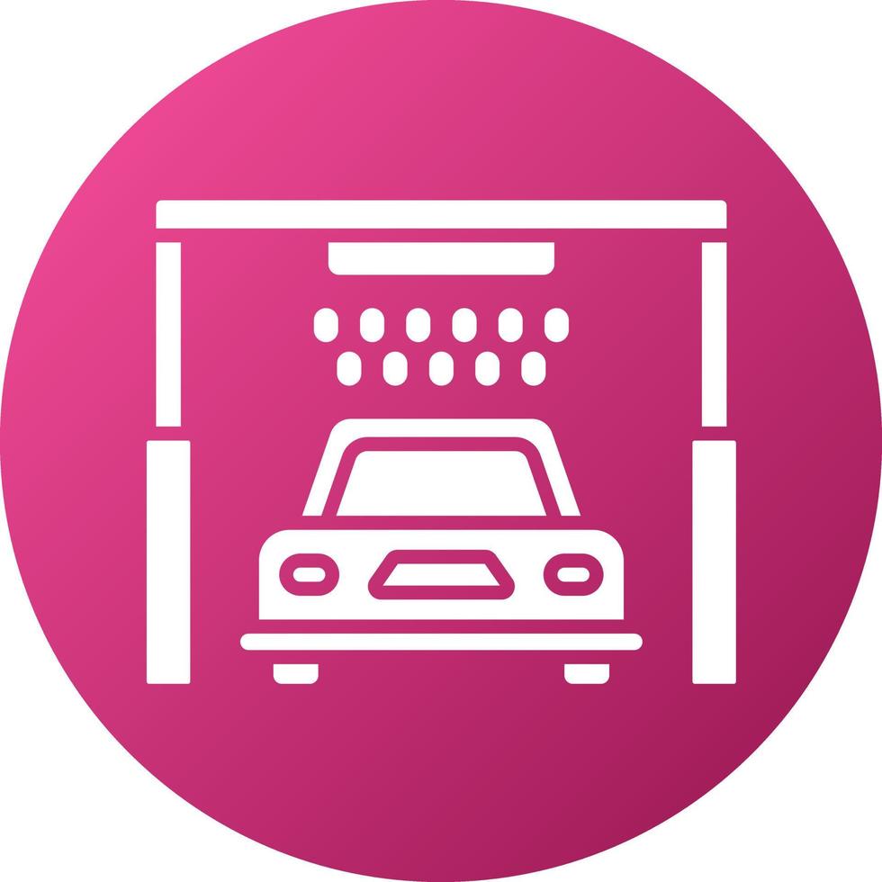 Automated Car Wash Icon Style vector