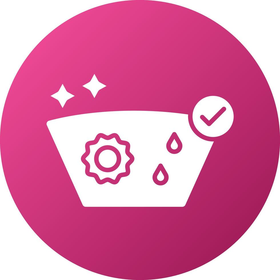 Glass Coating Icon Style vector
