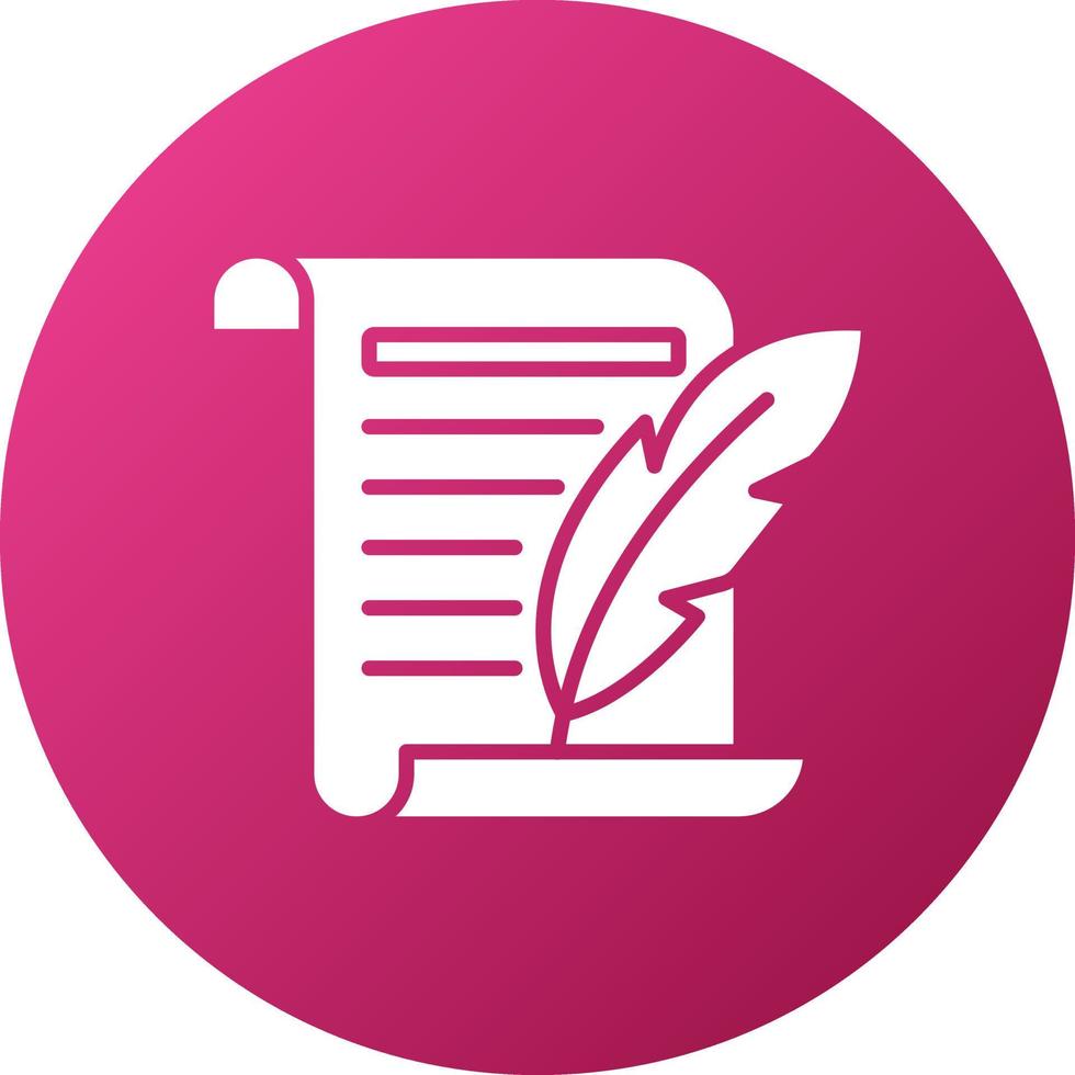 Ink And Quill Icon Style vector