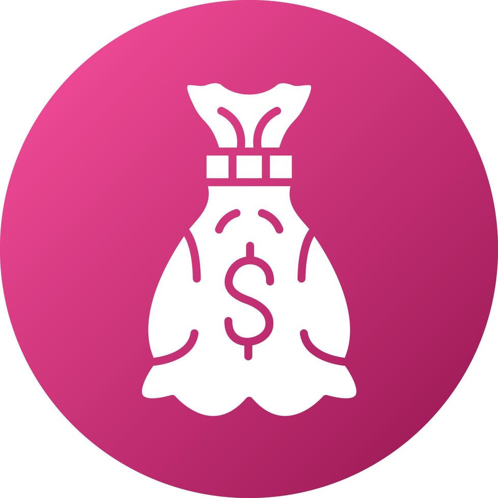 Money Bag Icon Style vector