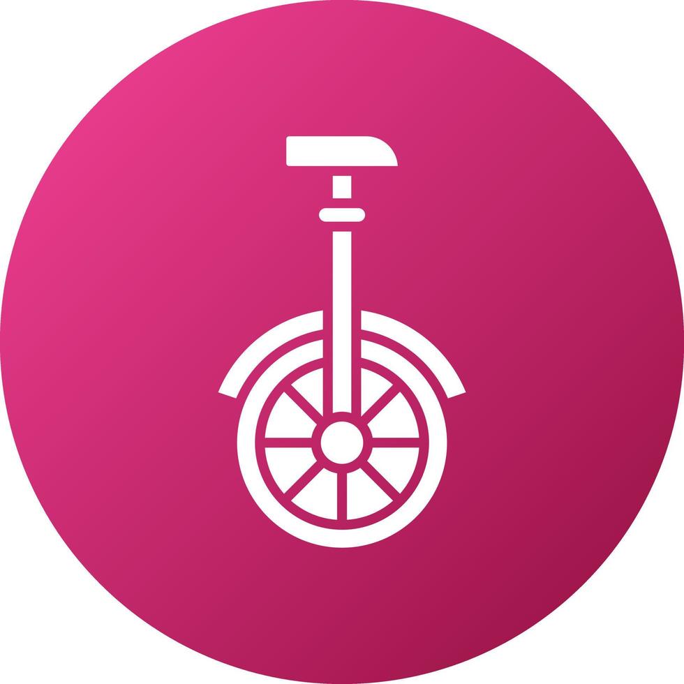 Monocycle Icon Style vector