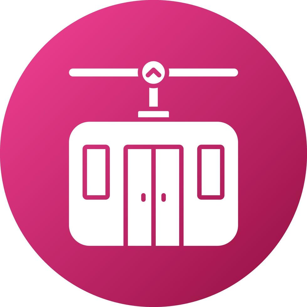 Cable Car Icon Style vector