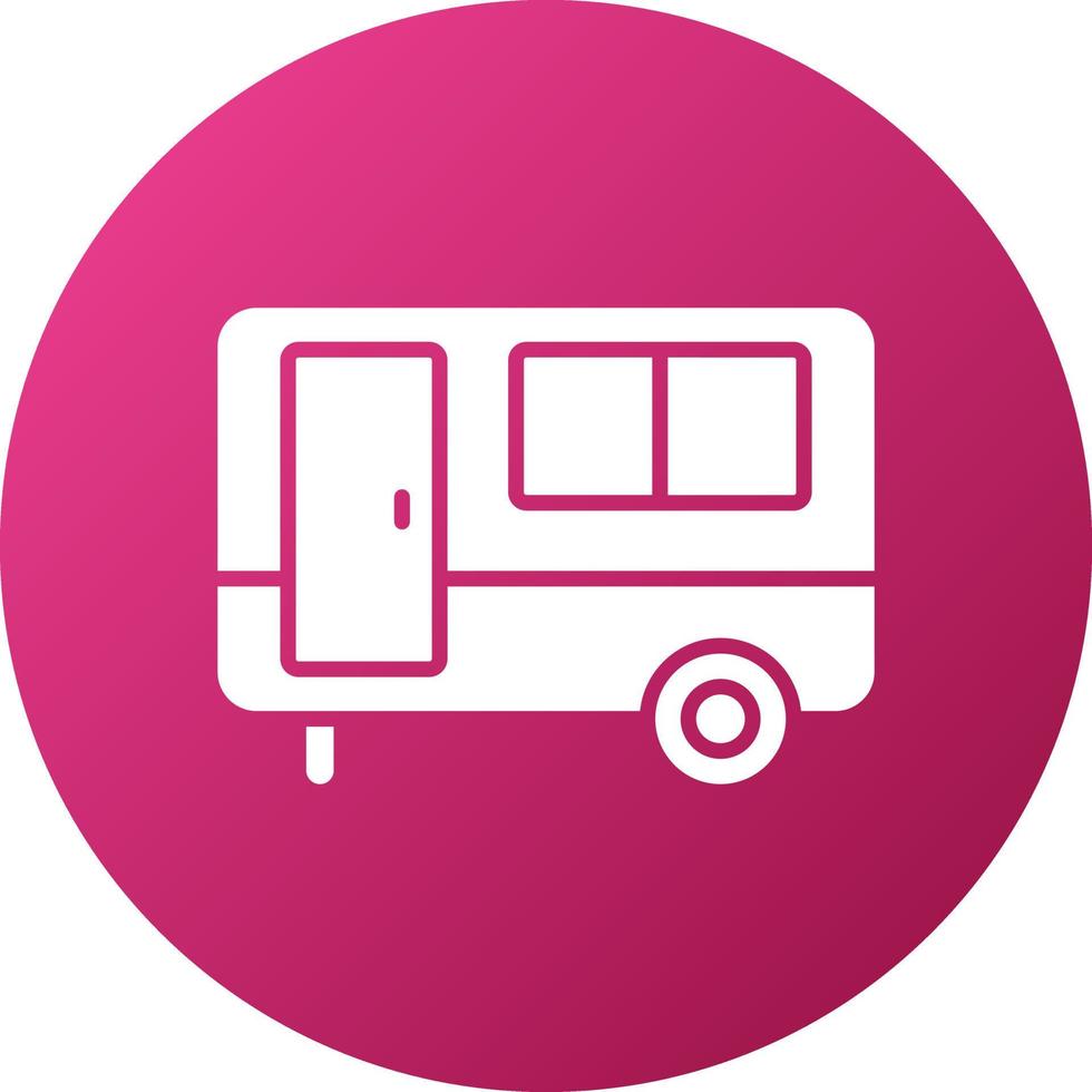 Caravan Icon Style vector