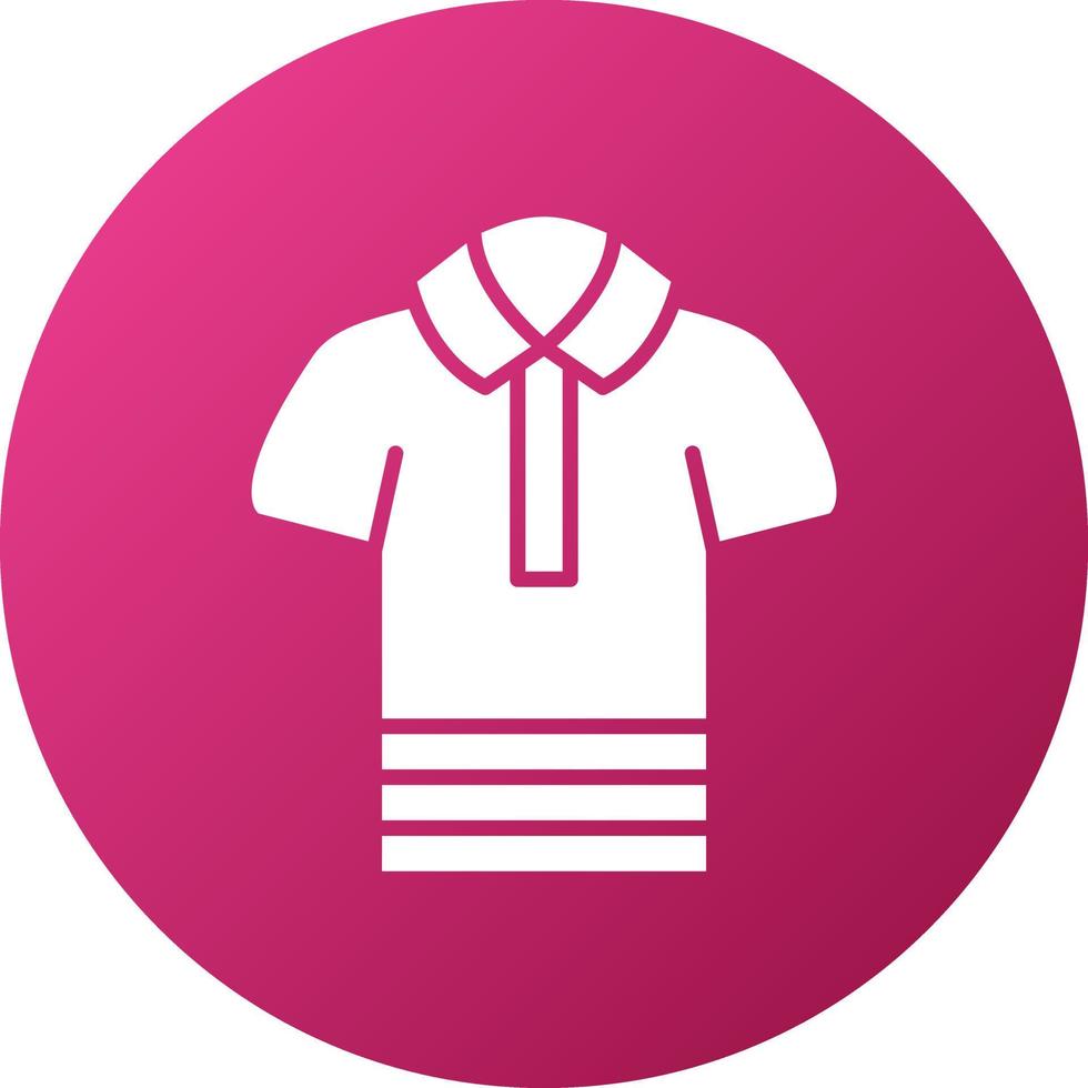 estilo de icono de camisa de polo vector