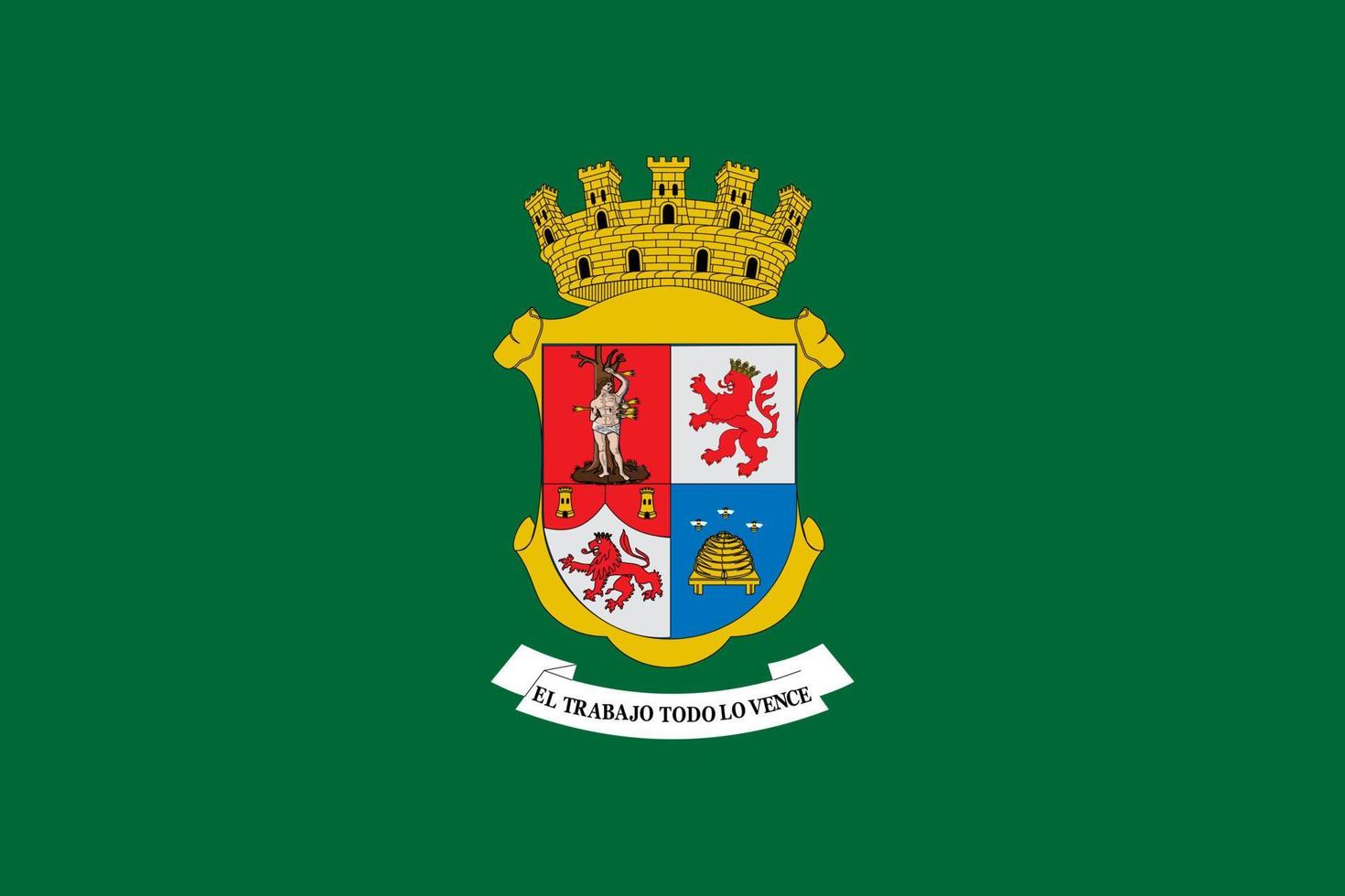 Simple flag of City of Mexico vector