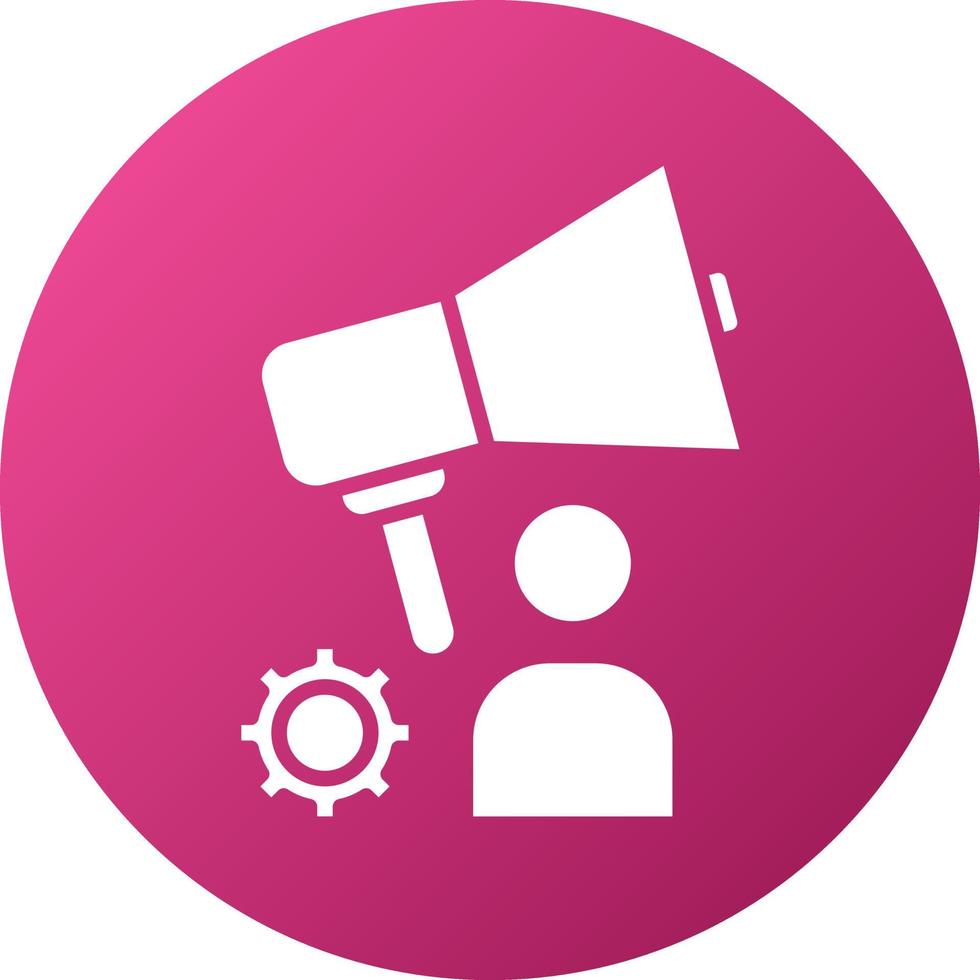eneral Solicitation Icon Style vector