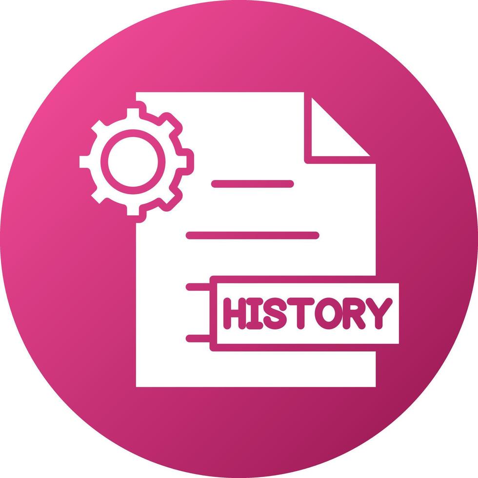 roject History Icon Style vector