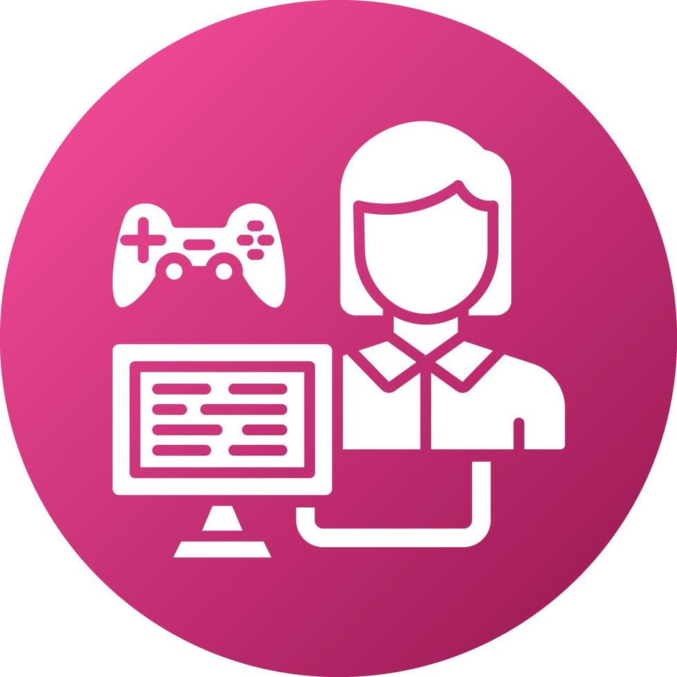 ame Modder Female Icon Style vector