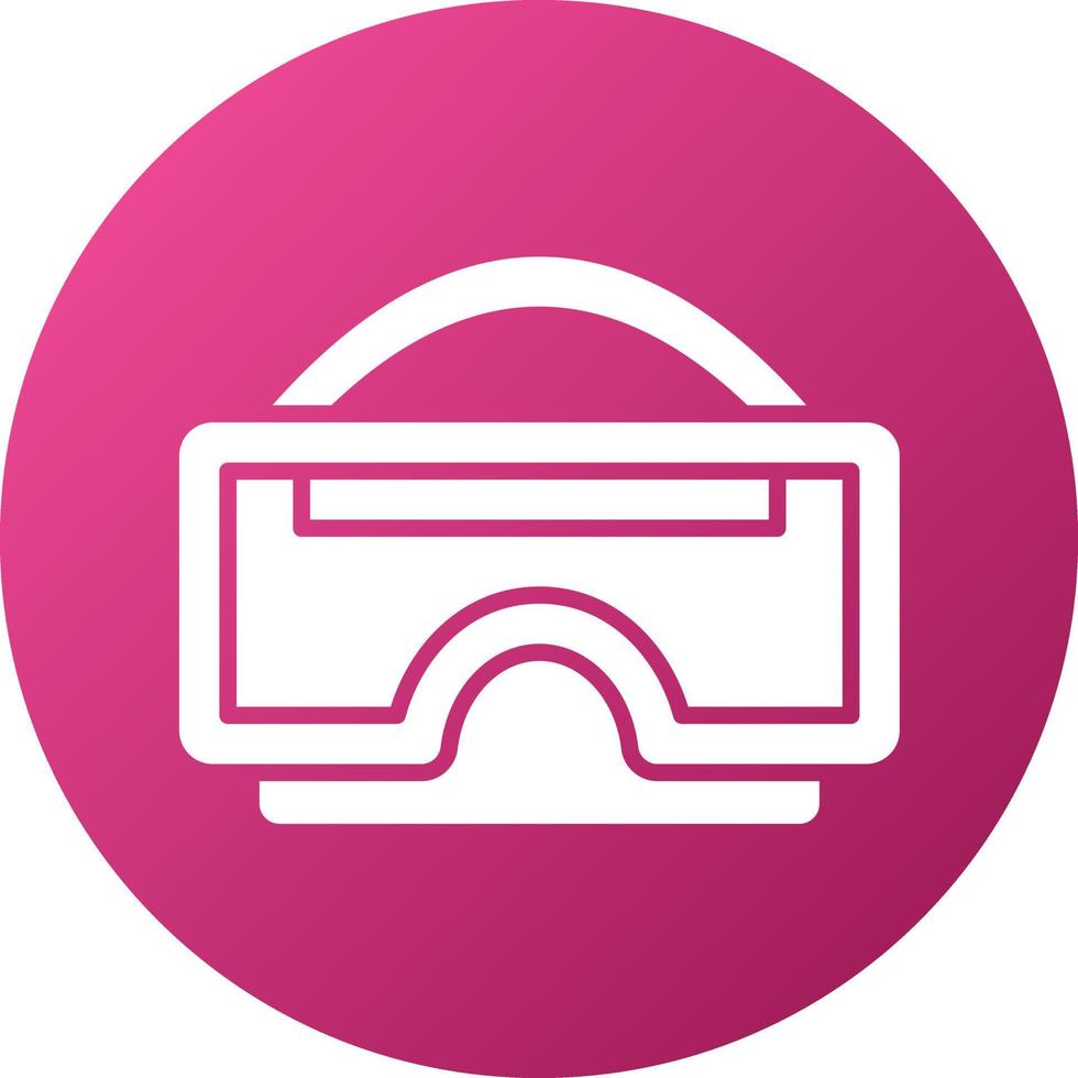 R Glasses Icon Style vector