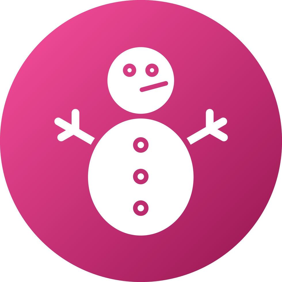 nowman Without Snow Icon Style vector