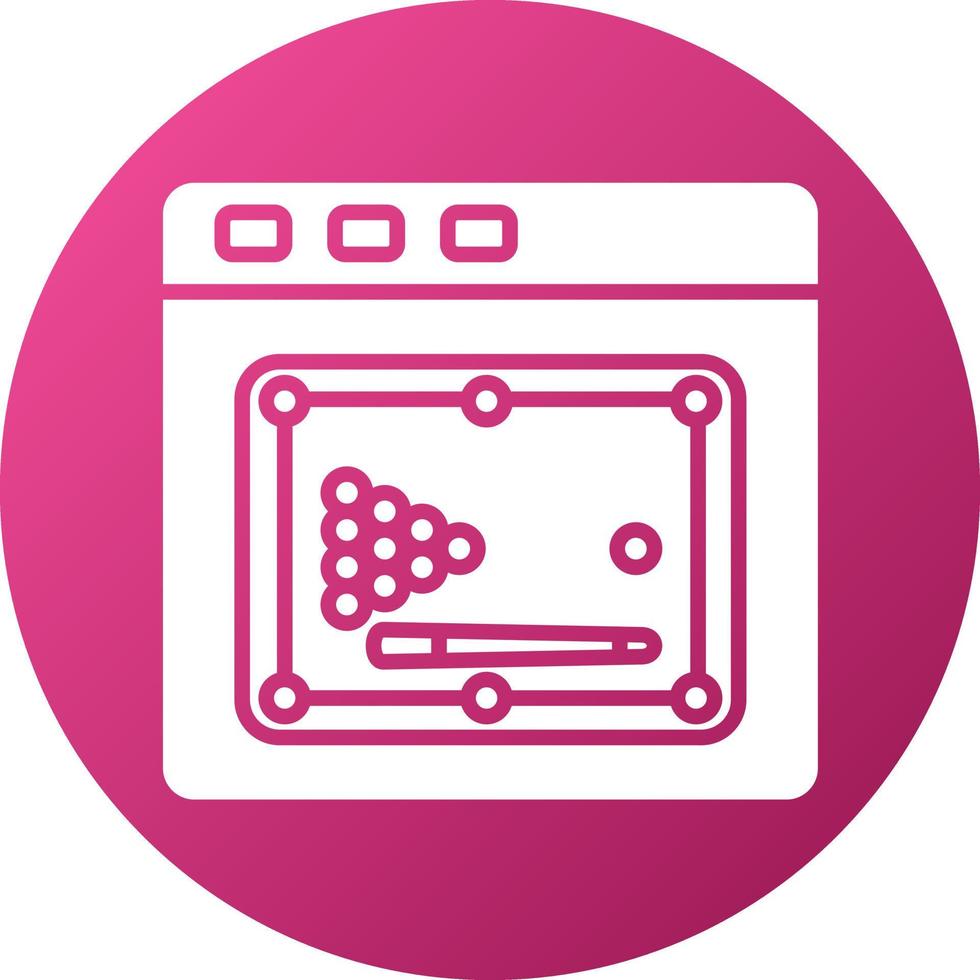 illiard Game Icon Style vector