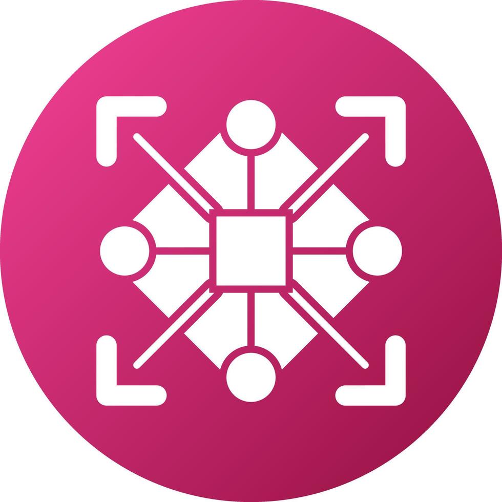 Pattern Recognition Icon Style vector