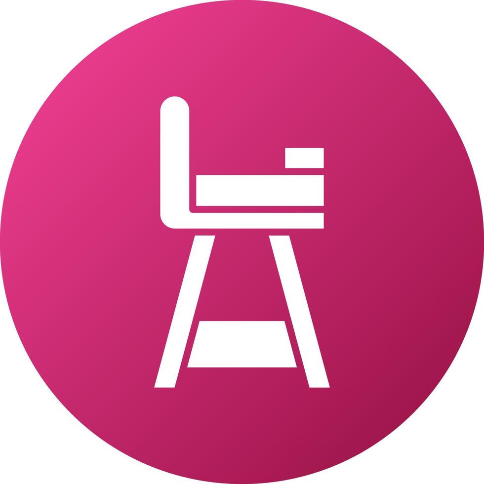 Baby Chair Icon Style vector