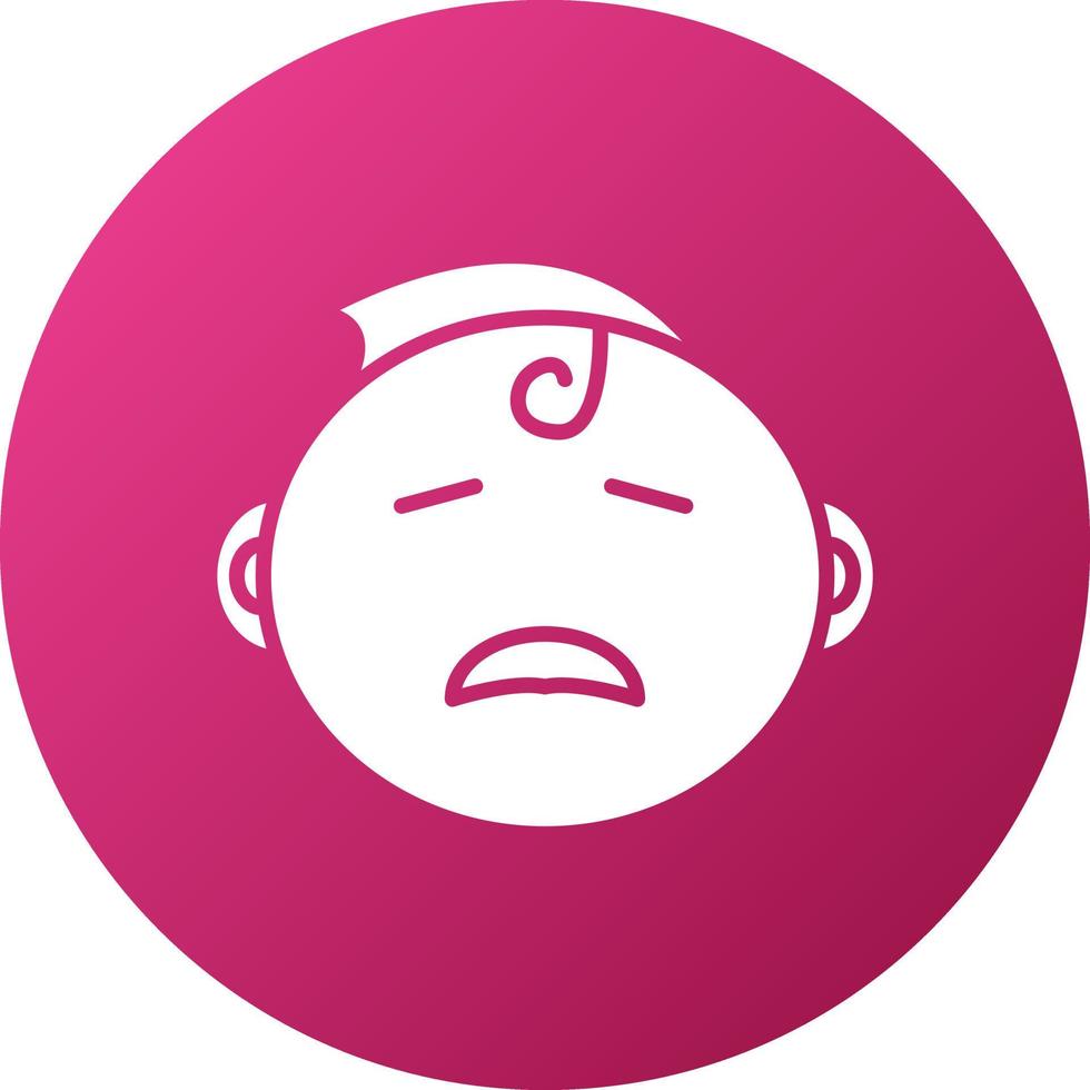 Crying Baby Icon Style vector