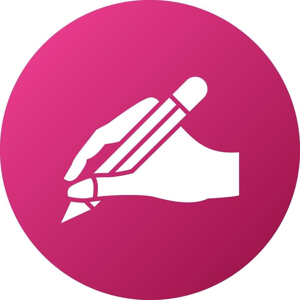 Hand Writing Icon Style vector