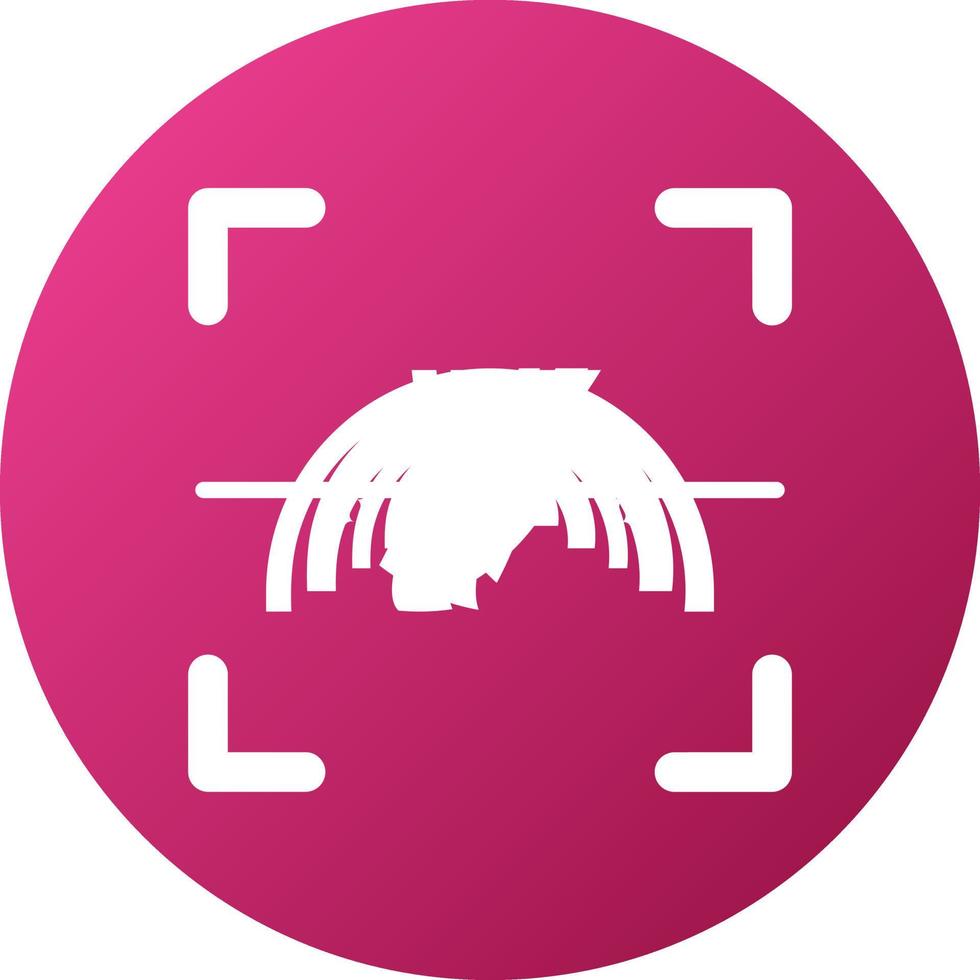 Fingerprint Scanning Icon Style vector
