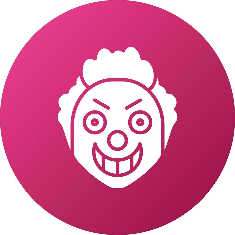 Scary Clown Icon Style vector