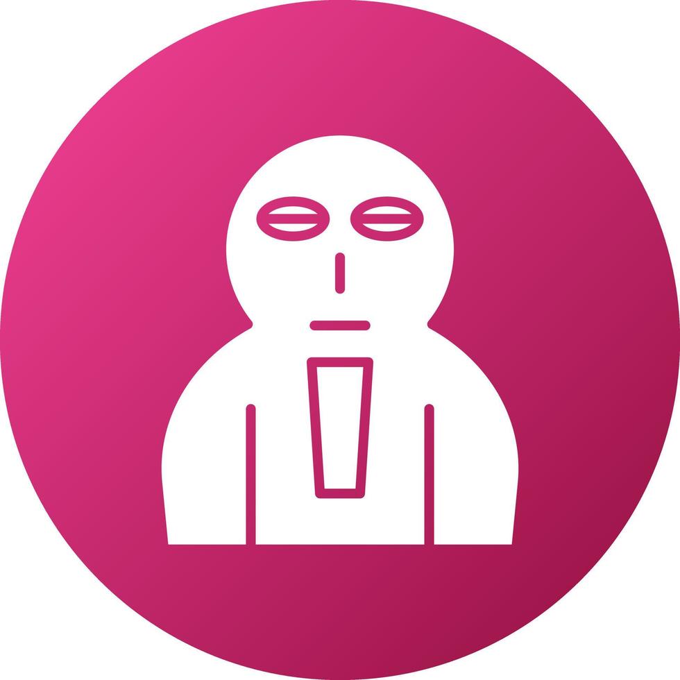 Coffin Face Icon Style vector