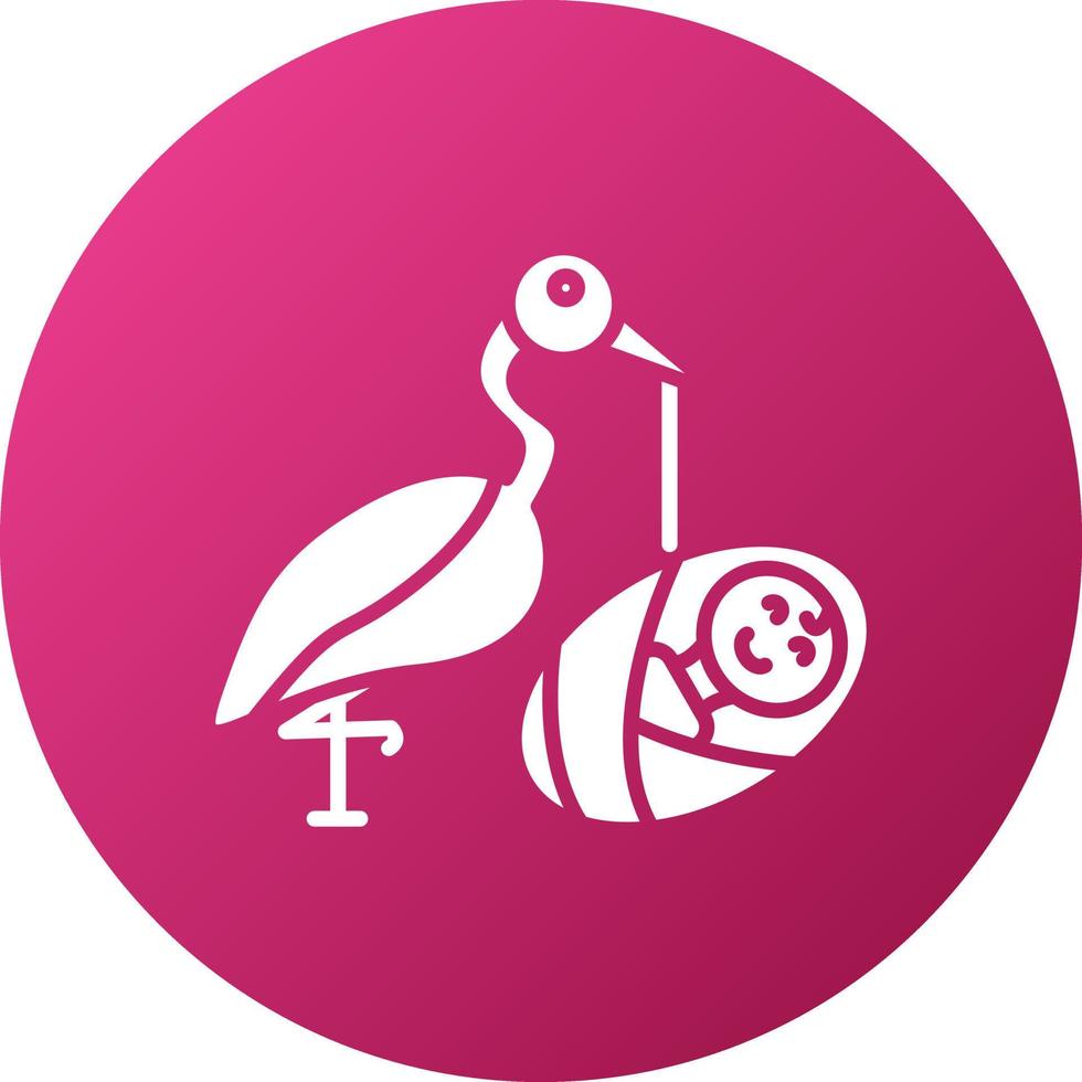 Stork Icon Style vector