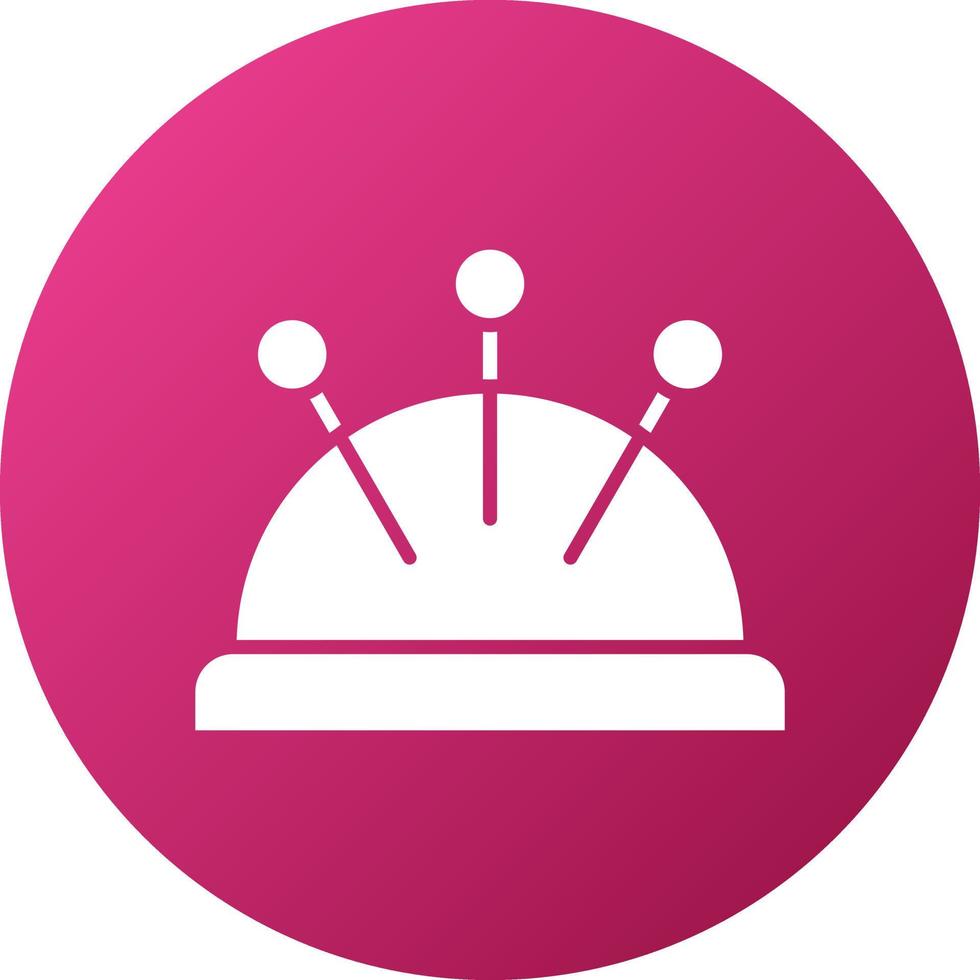 Pin Cushion Icon Style vector