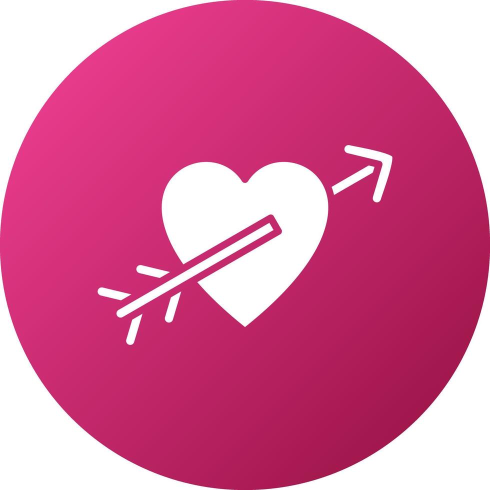 Heart Arrow Icon Style vector