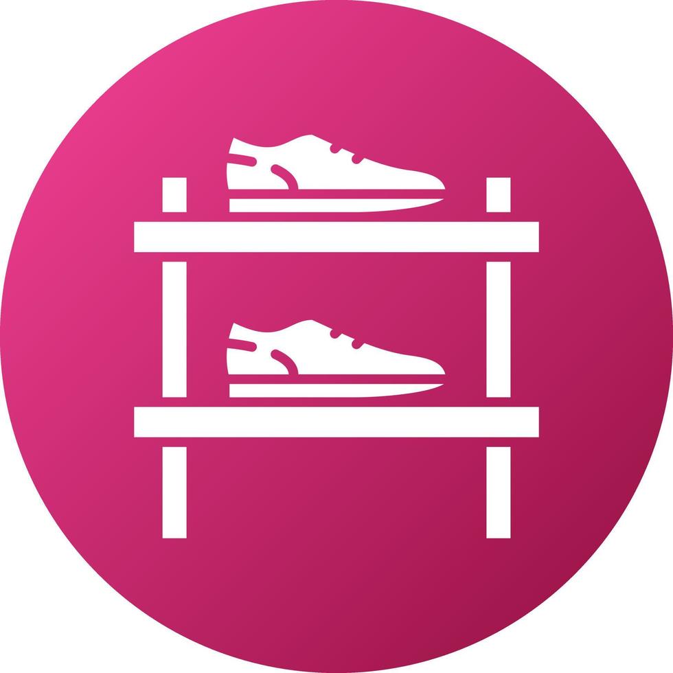 zapato estantería icono estilo vector