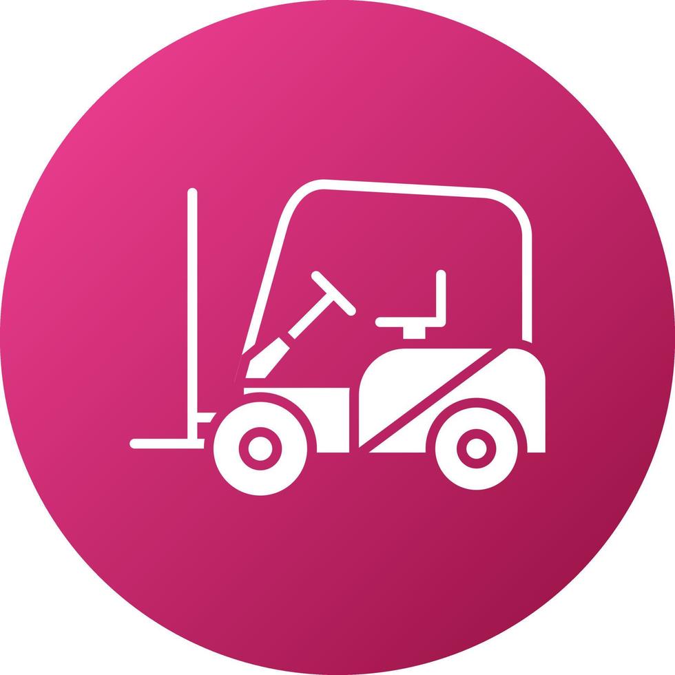 Fork Lift Icon Style vector