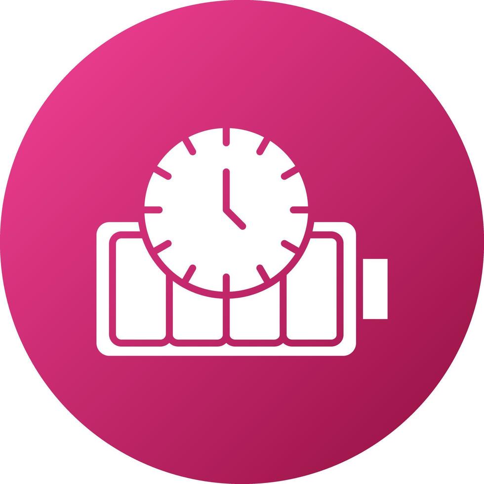 Battery Duration Icon Style vector