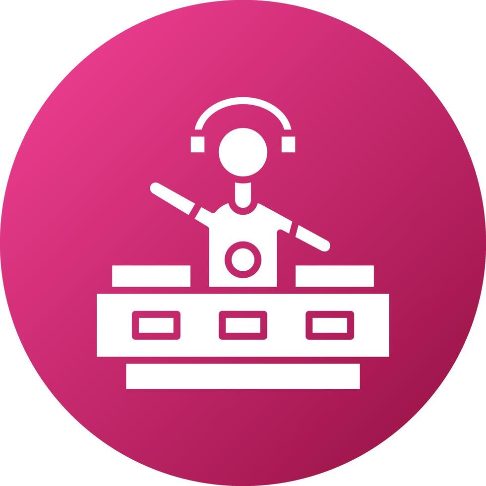 DJ Icon Style vector