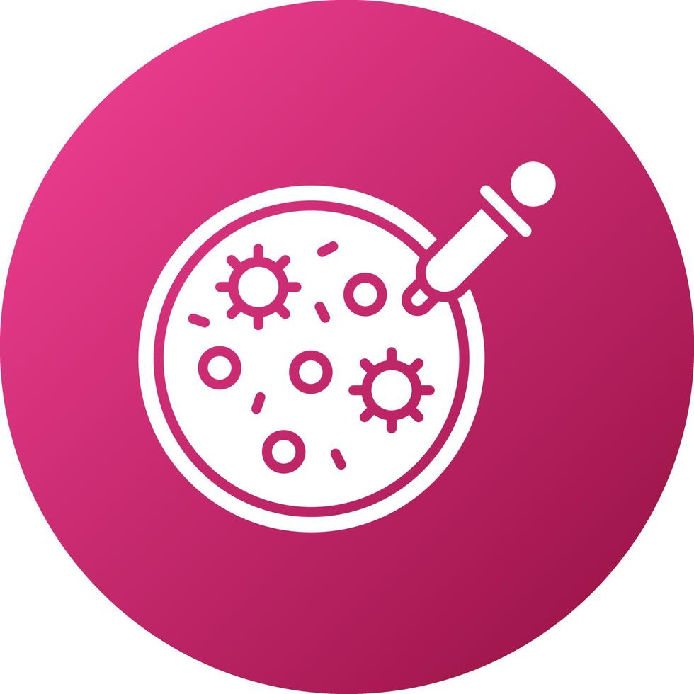 Petri Dish Icon Style vector