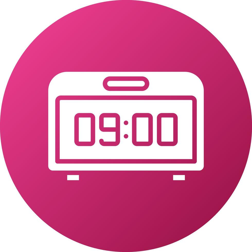 Digital Clock Icon Style vector