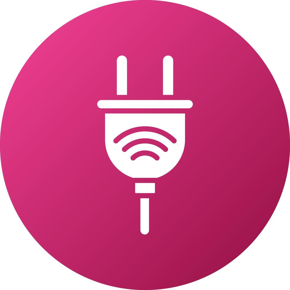 Smart Plug Icon Style vector